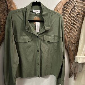 Linden Olive Utility Jacket for Women